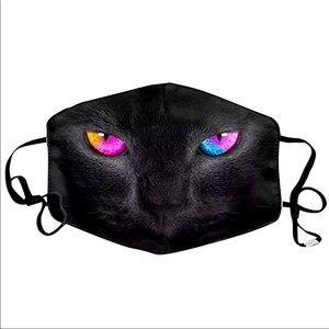 Cat 🐈 Cover  Black ⚫️ Face mask 😷